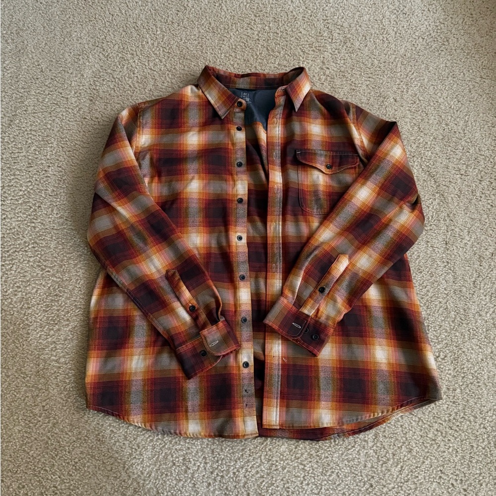 Plaid Button-Up Shirt
